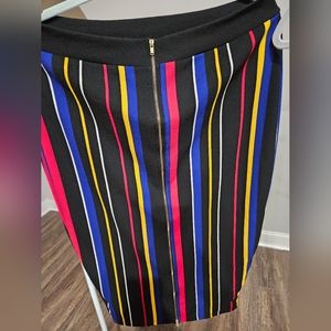 1x Stripped Midi Bodycon Skirt FASHION NOVA CURVE